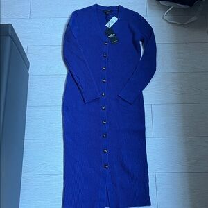 Ann Taylor purple cashmere sweater dress XS